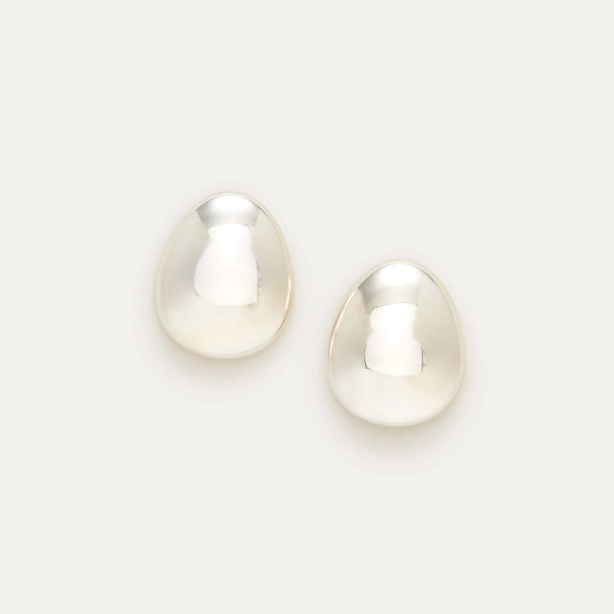 Sculptural orb stud earrings - 1