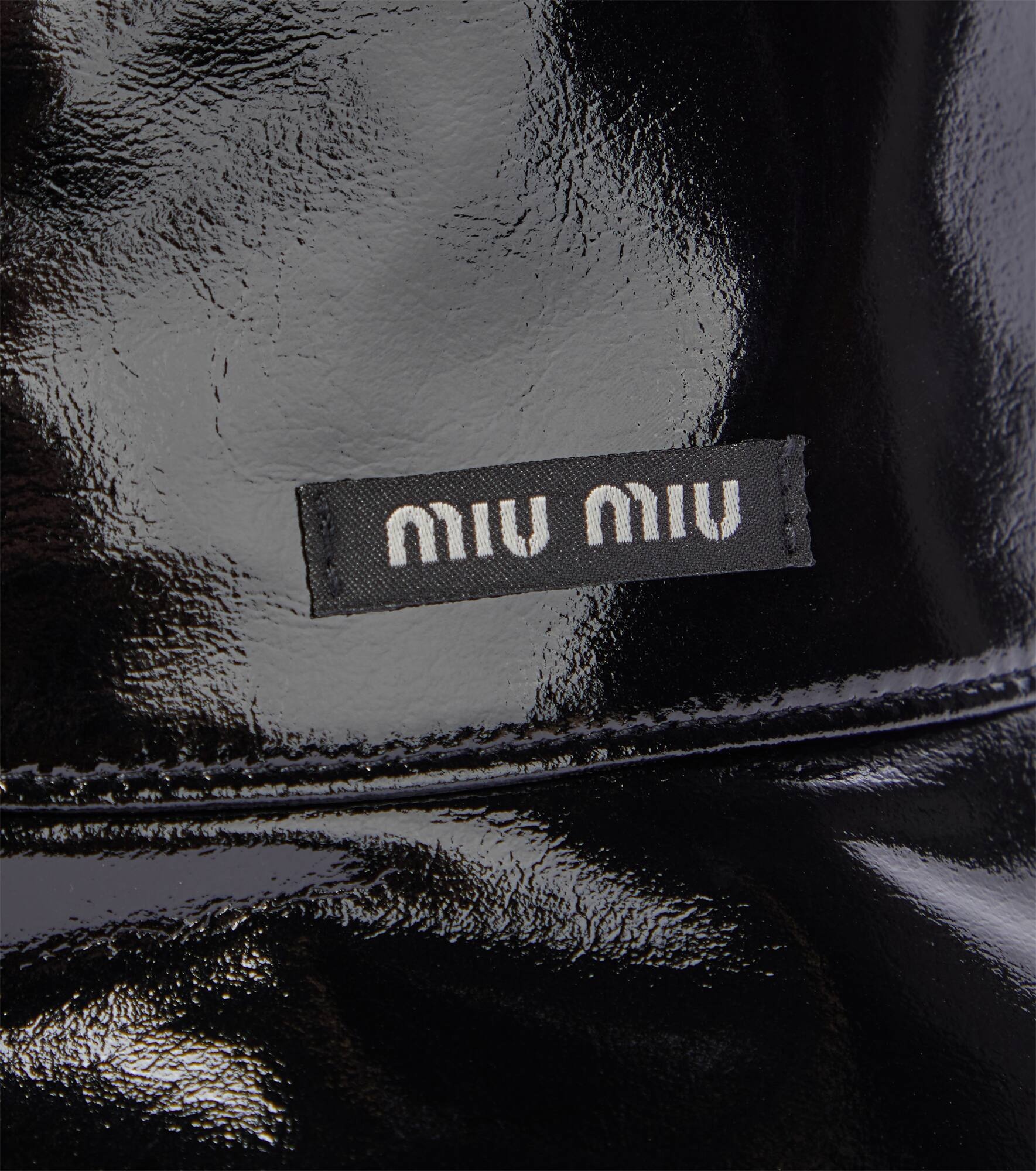 Faux patent leather bucket hat - 4