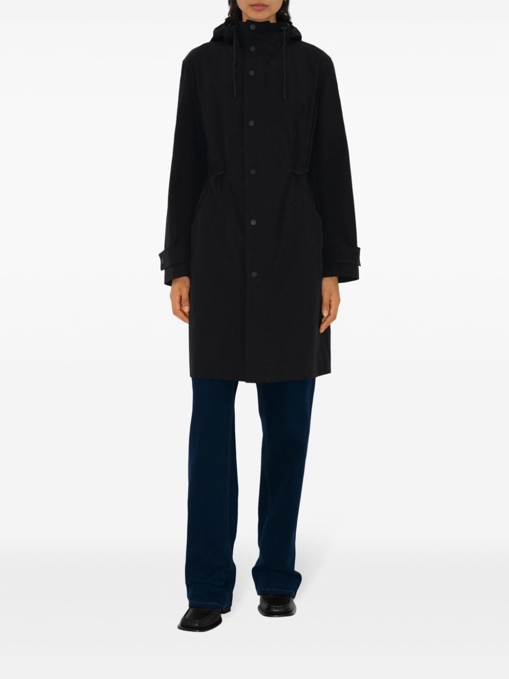 button-up recycled nylon parka - 2