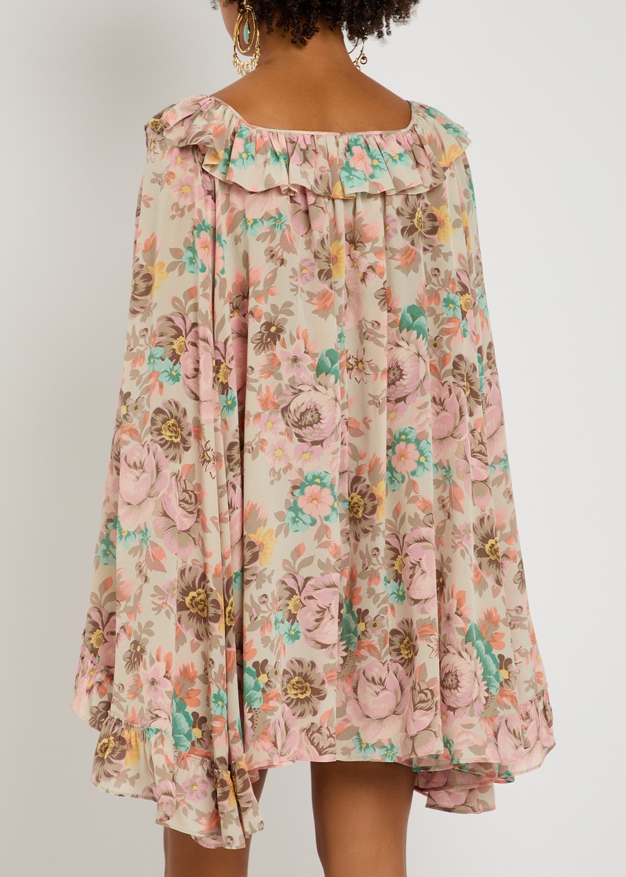 Chloe Floral-print Silk Mini Dress - 3