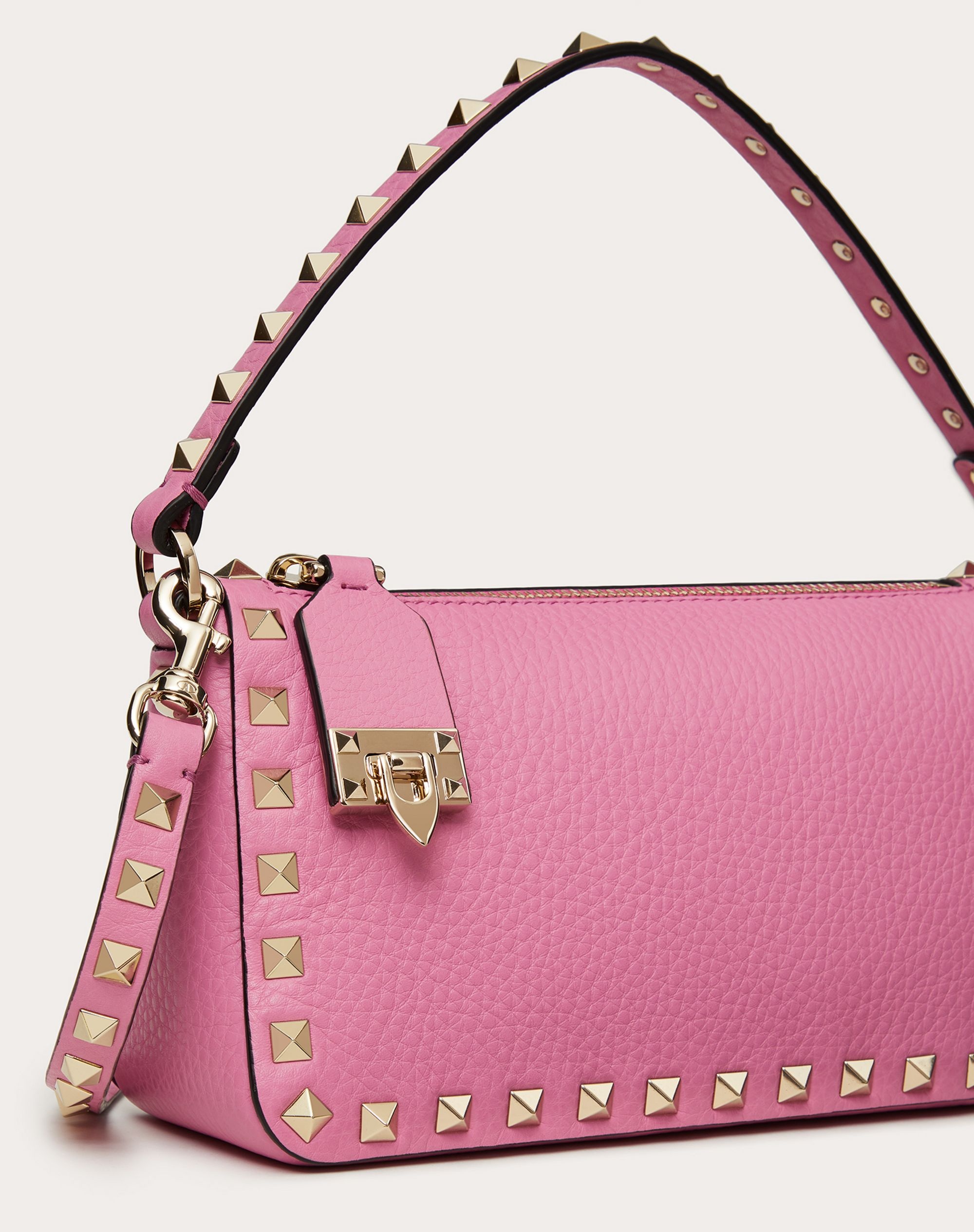 SMALL ROCKSTUD GRAINY CALFSKIN CROSSBODY BAG - 5