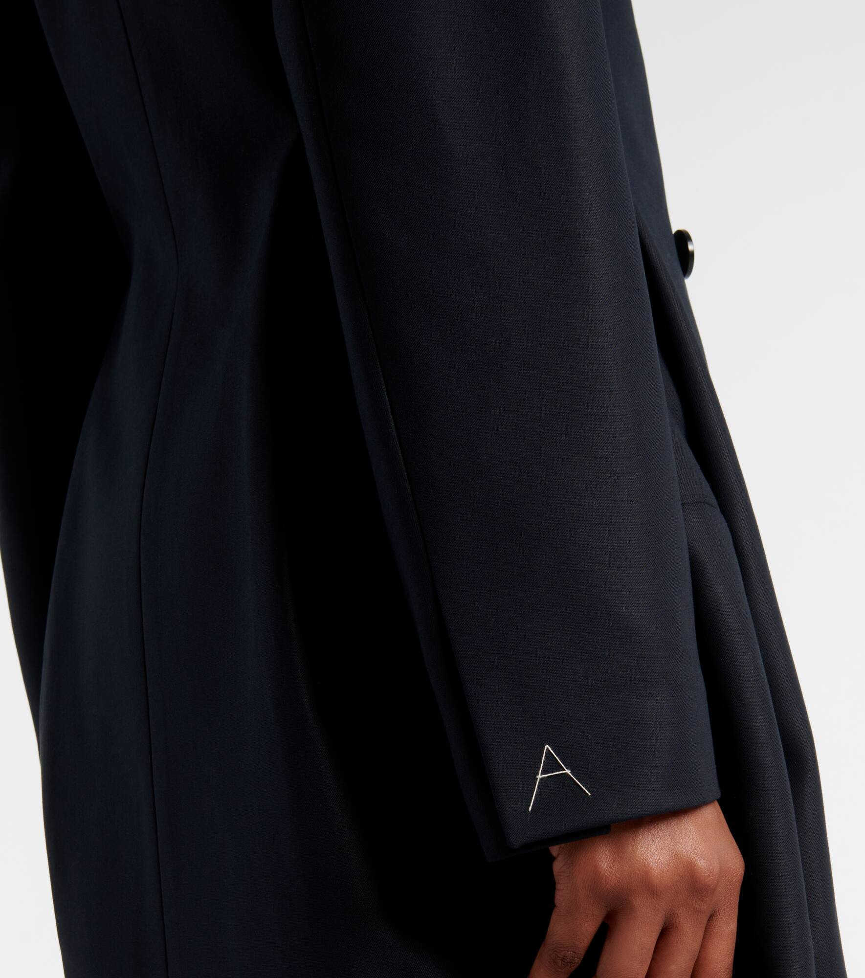 Double-breasted cotton blazer dress - 6