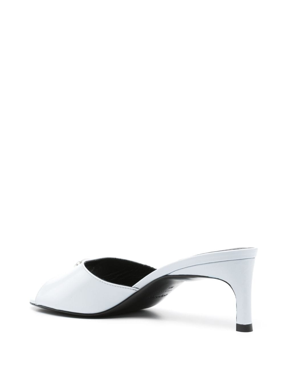 65mm leather mules - 3