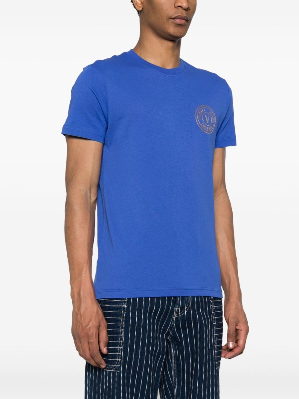 logo-print cotton T-shirt - 3