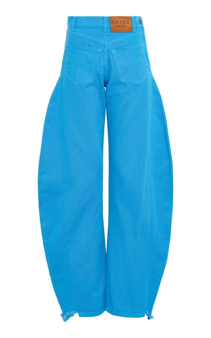 Cotton Mirror Jeans with Side Inserts blue 1