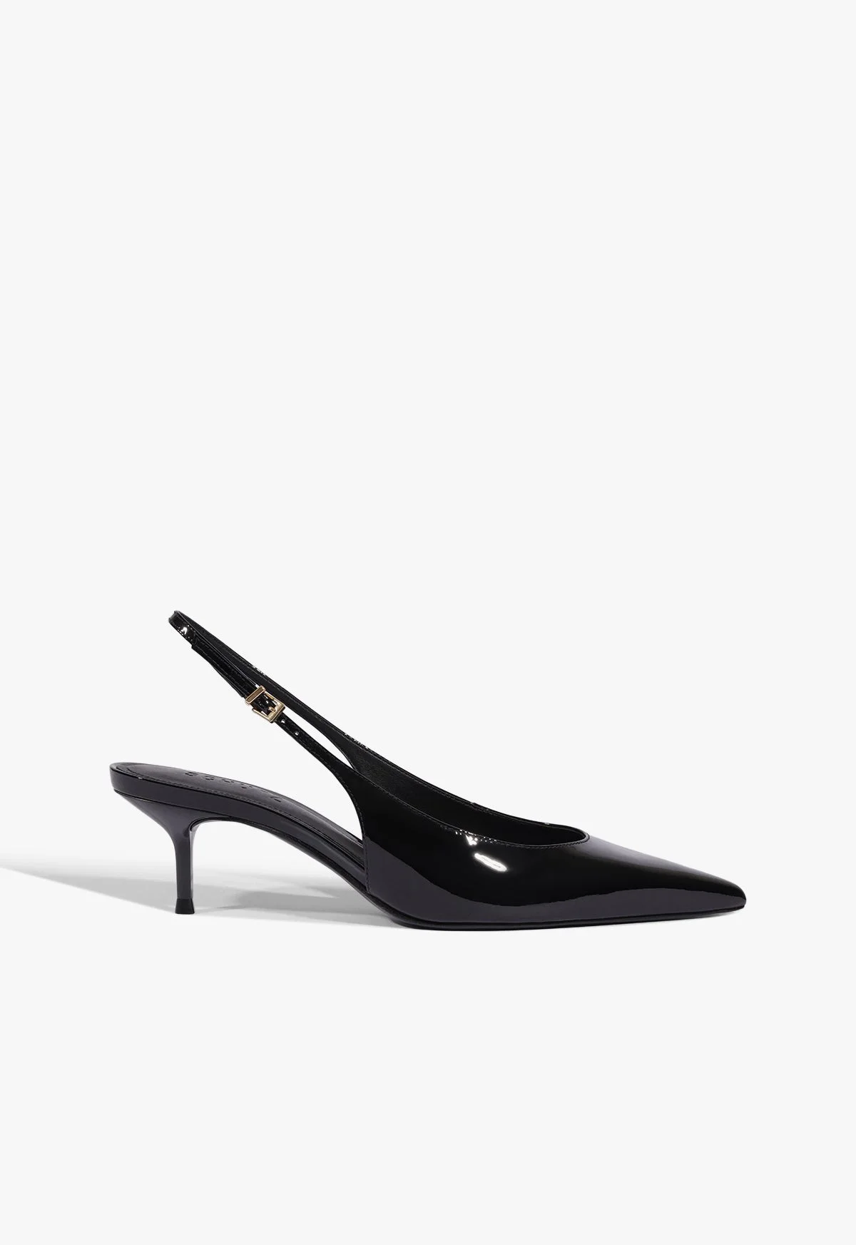 Paola Mid Patent Leather Pump - 1