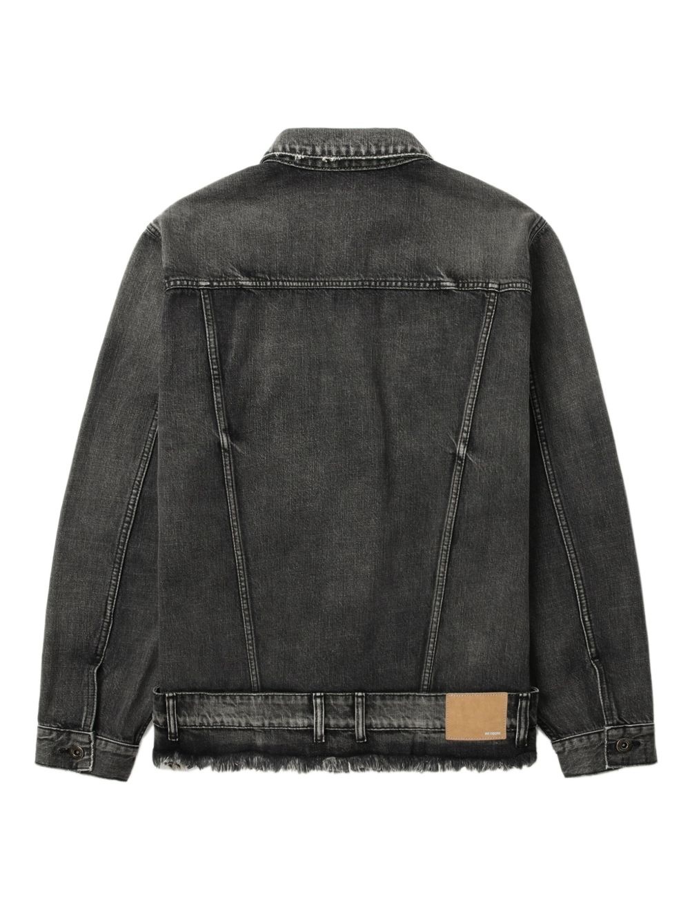 belted denim jacket - 6