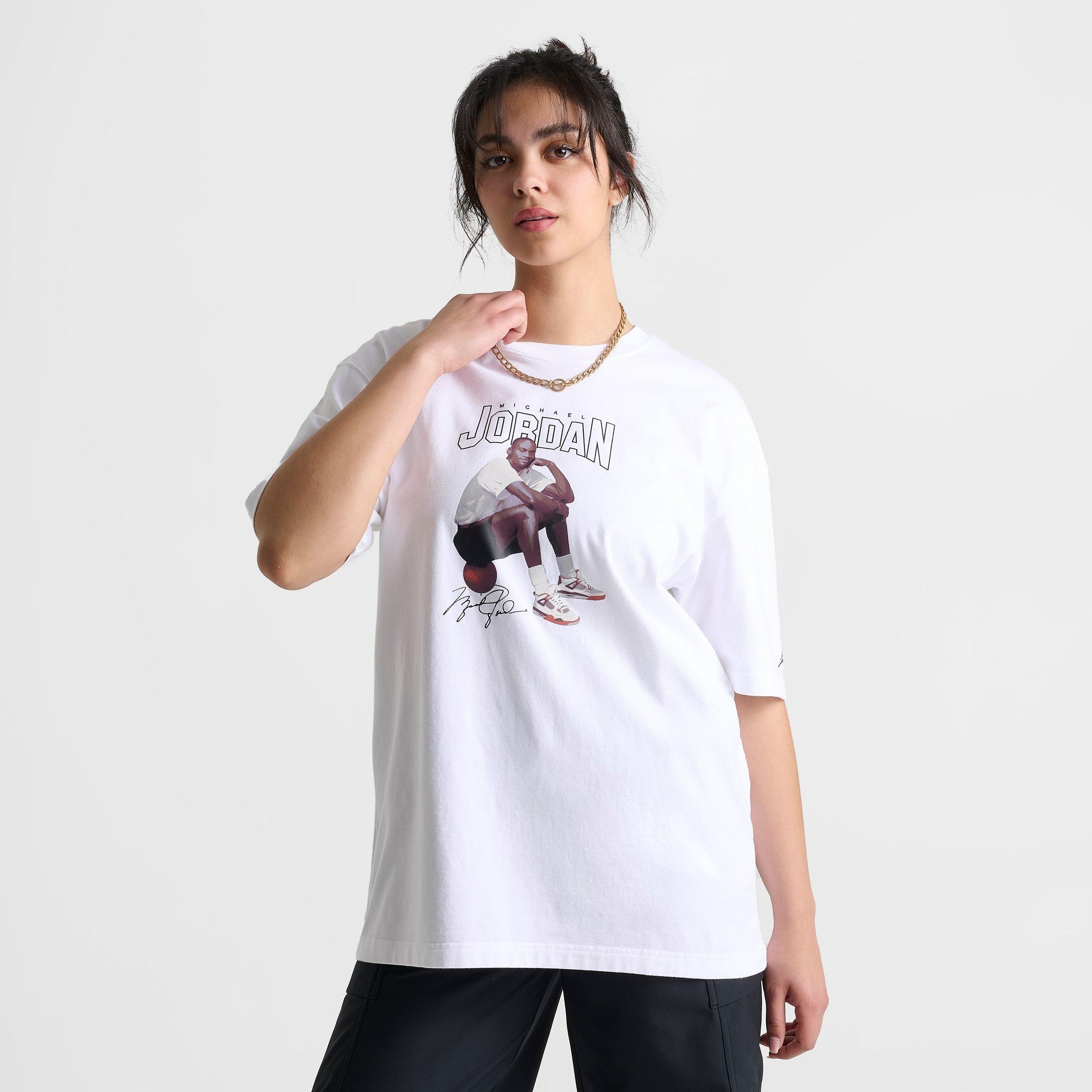 WOMEN'S JORDAN SHORT-SLEEVE OVERSIZED GRAPHIC T-SHIRT - 3