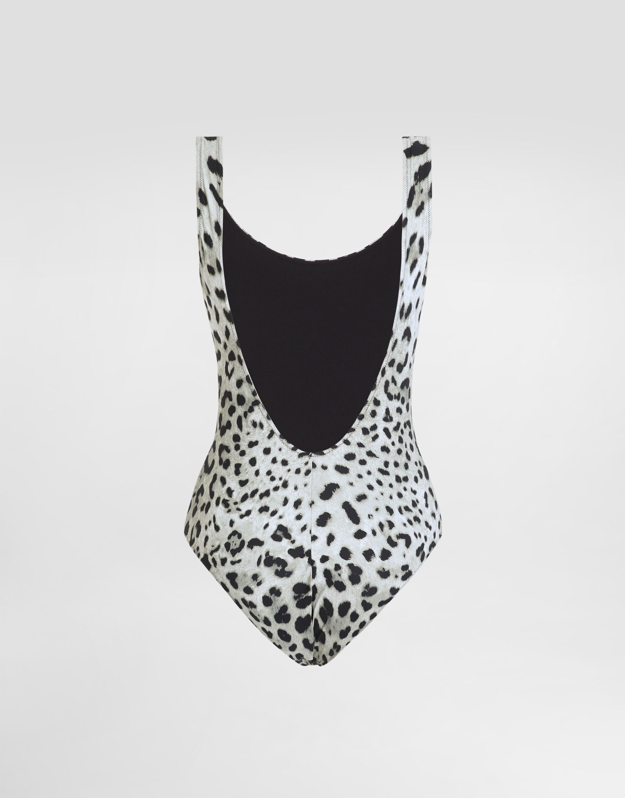 Leopard-print one-piece racing swimsuit - 3