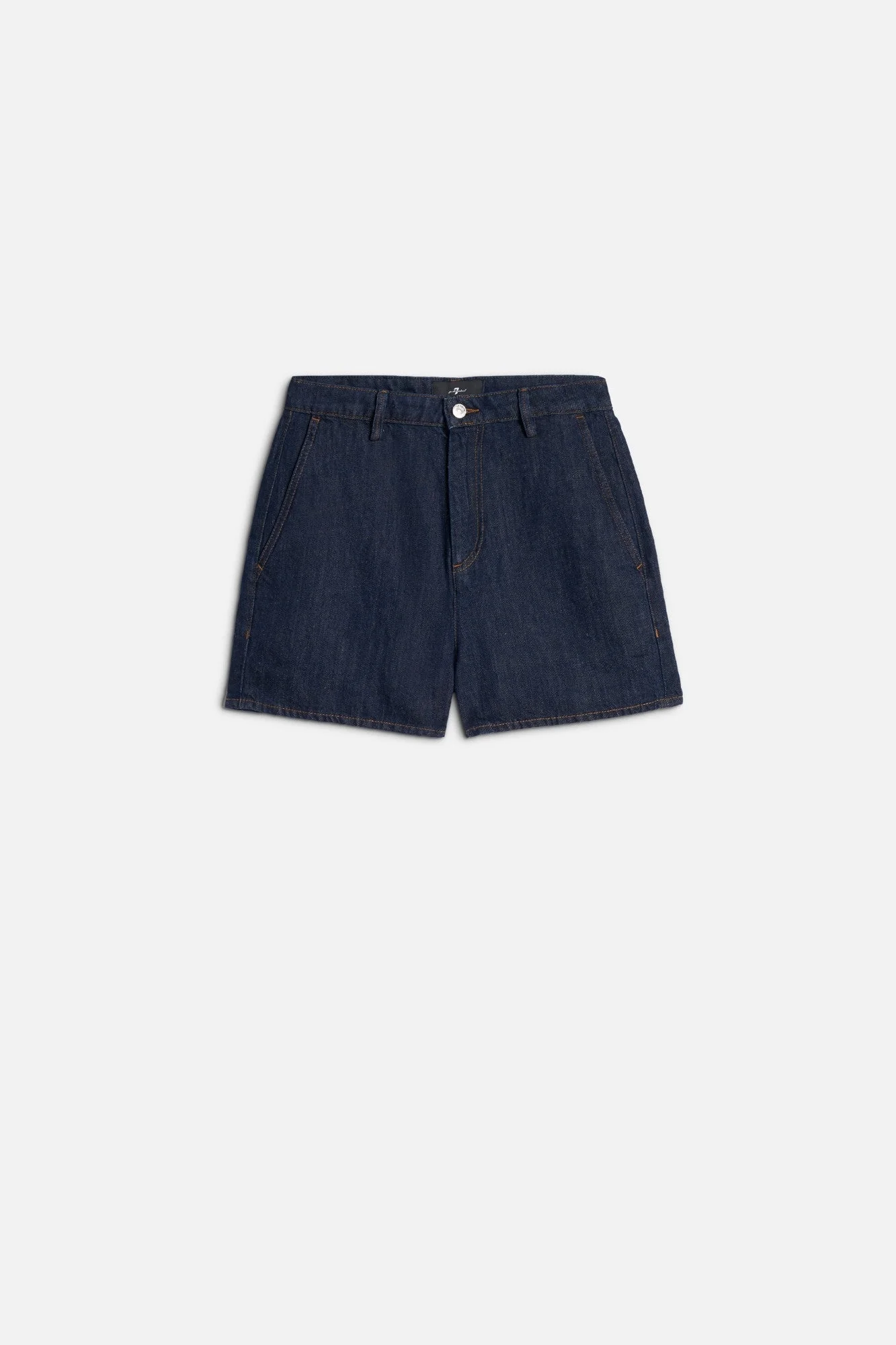 TROUSER SHORT in Indigo Linen Blossom - 1