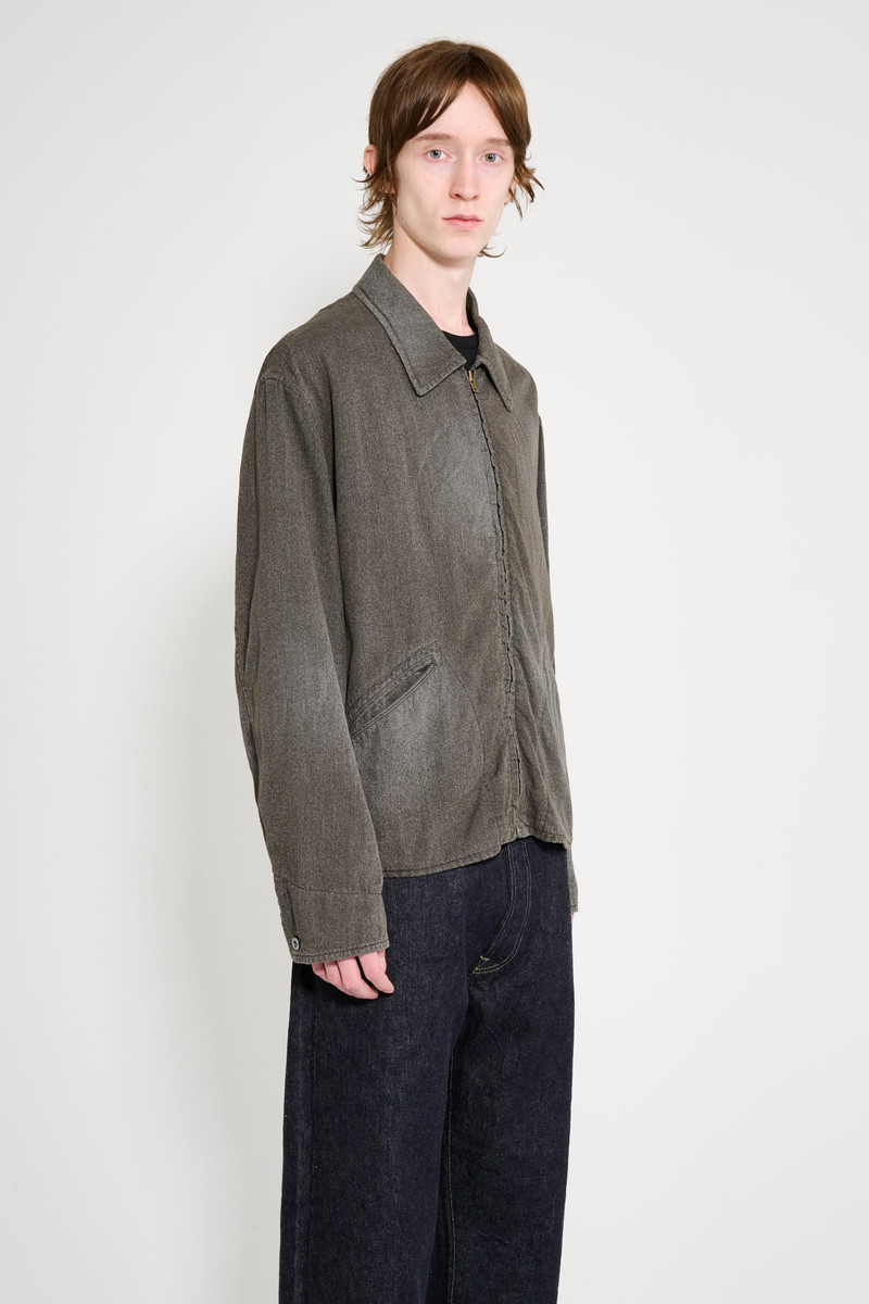 A.PRESSE A.PRESSE VINTAGE CHAMBRAY SPORTS JACKET BLACK outlook