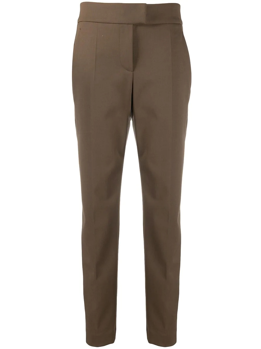 cropped slim-fit trousers - 1