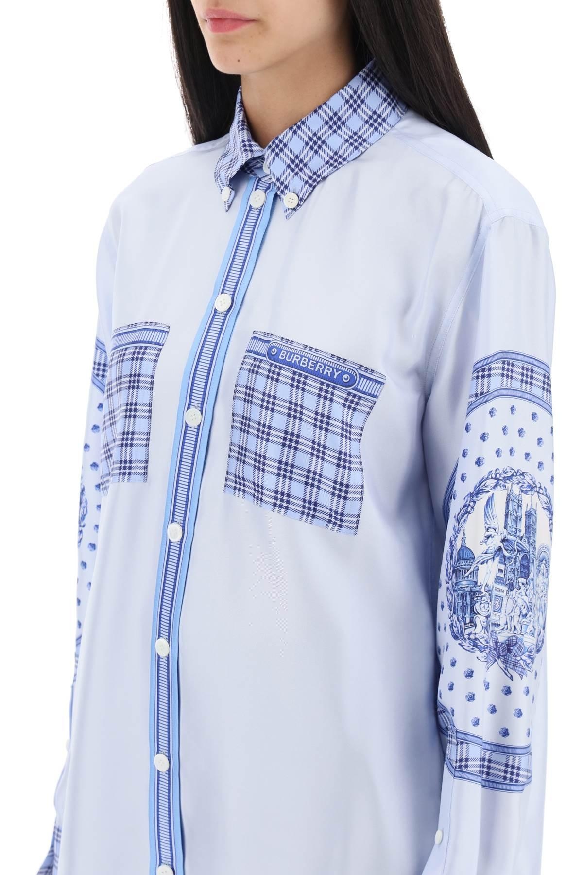 SHIRT IN PRINTED SILK - 5