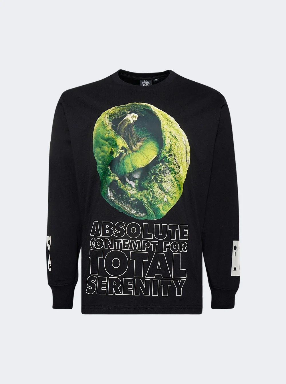 X Sterling Ruby Otw Long Sleeve Tee Black - 1