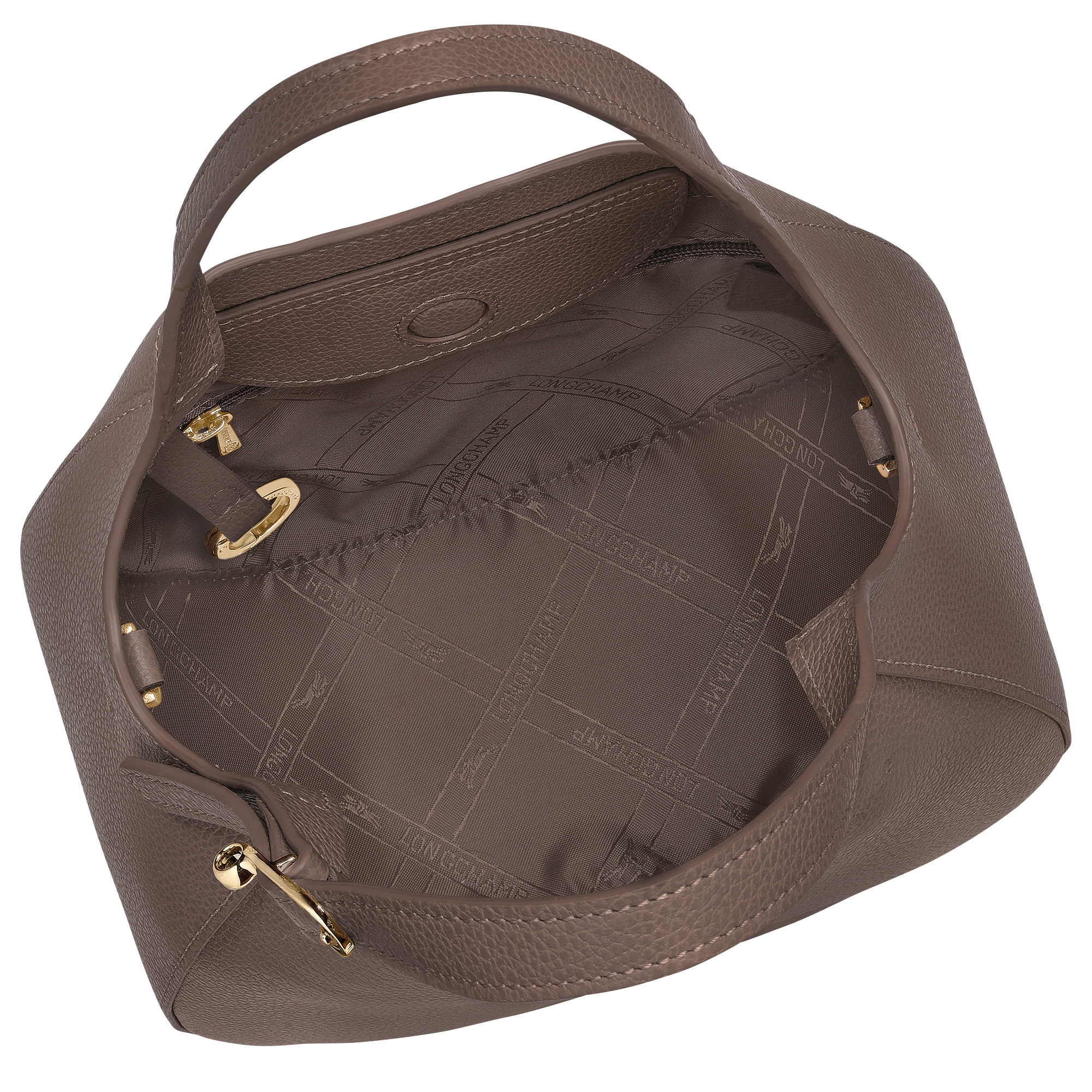 Le Foulonné S Handbag Taupe - Leather - 6