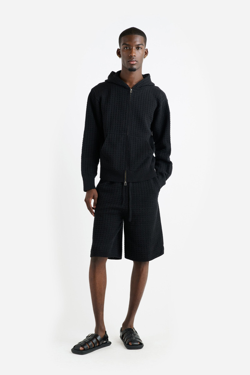The Elder Statesman NORA LITE CHECK ZIP HOODIE outlook