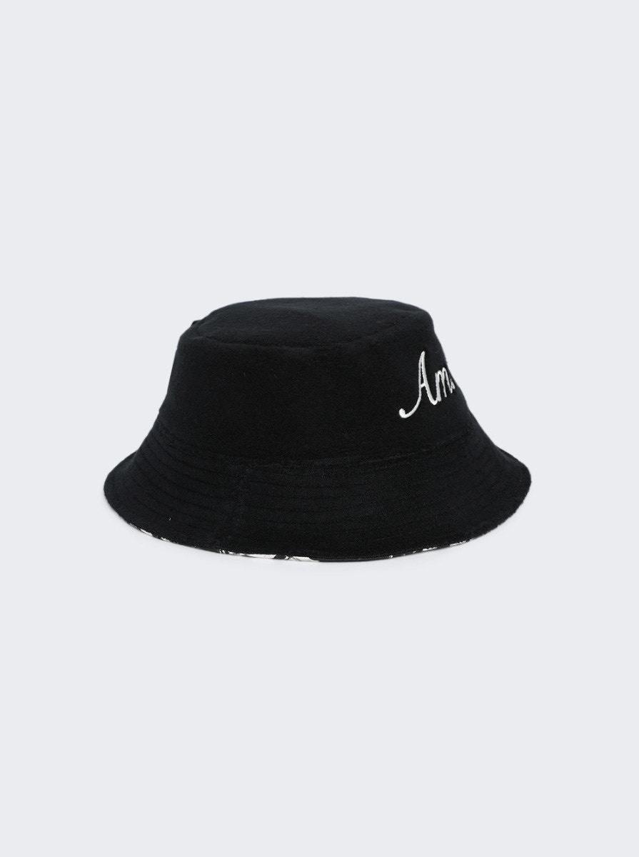 Bandana Aloha Silk Reversible Bucket Hat Black - 6