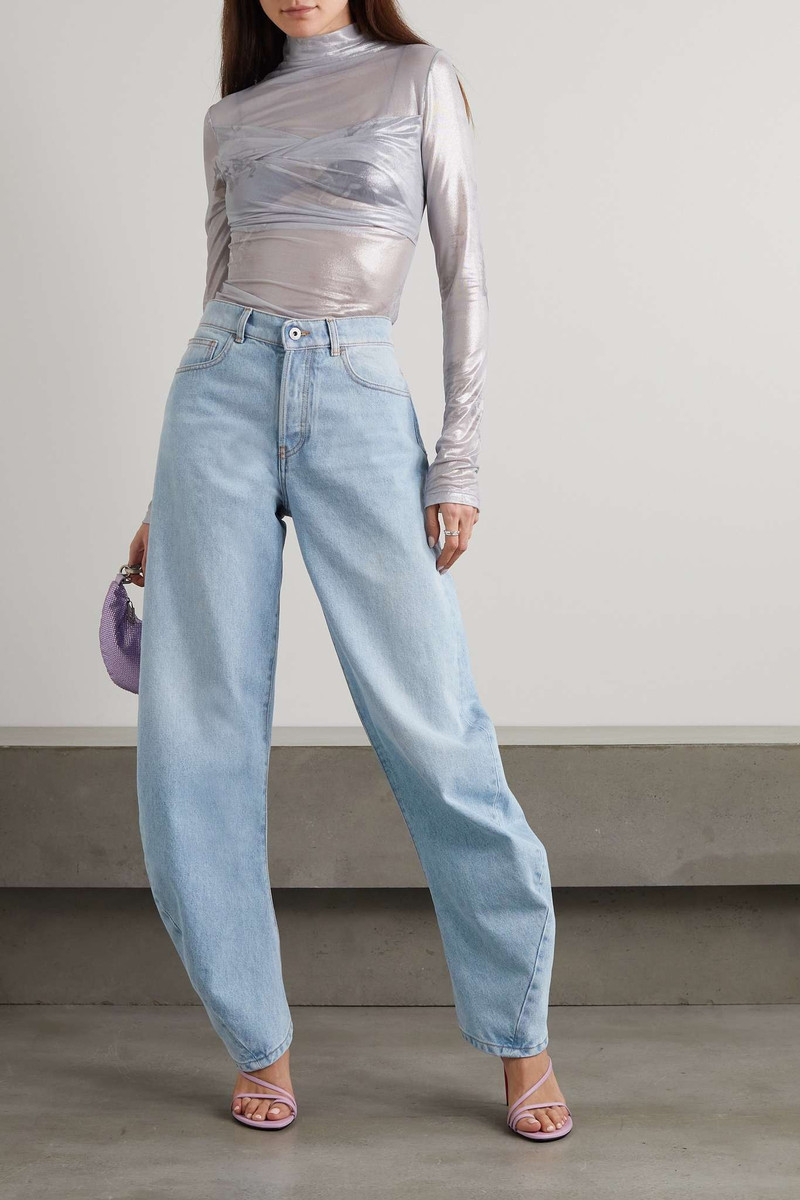 Off-White High-rise tapered jeans outlook
