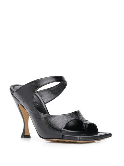 Bottega Veneta square toe strappy 90mm sandals outlook