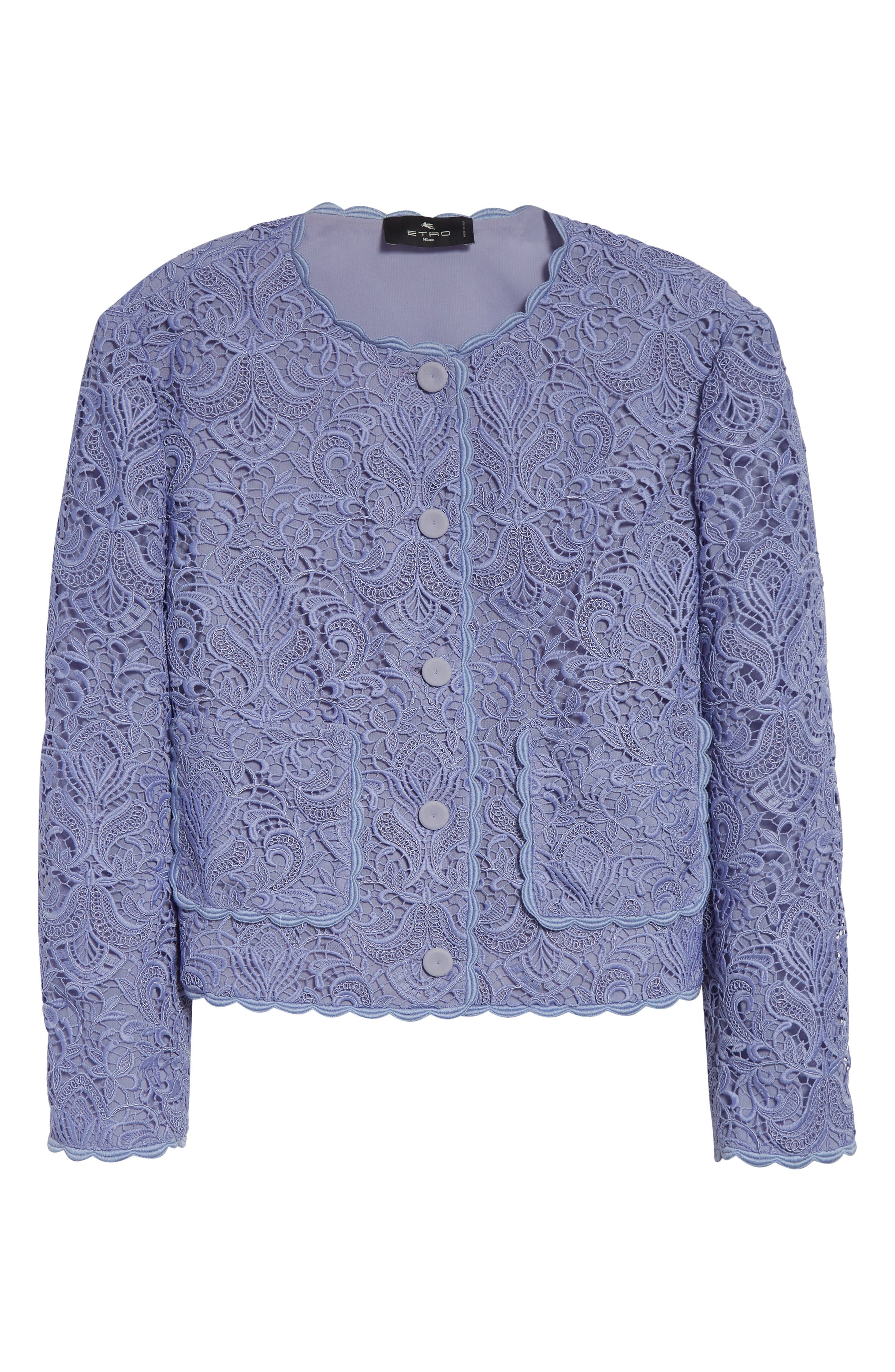 Etro Guipure Lace Jacket in Glicine 2 at Nordstrom - 7