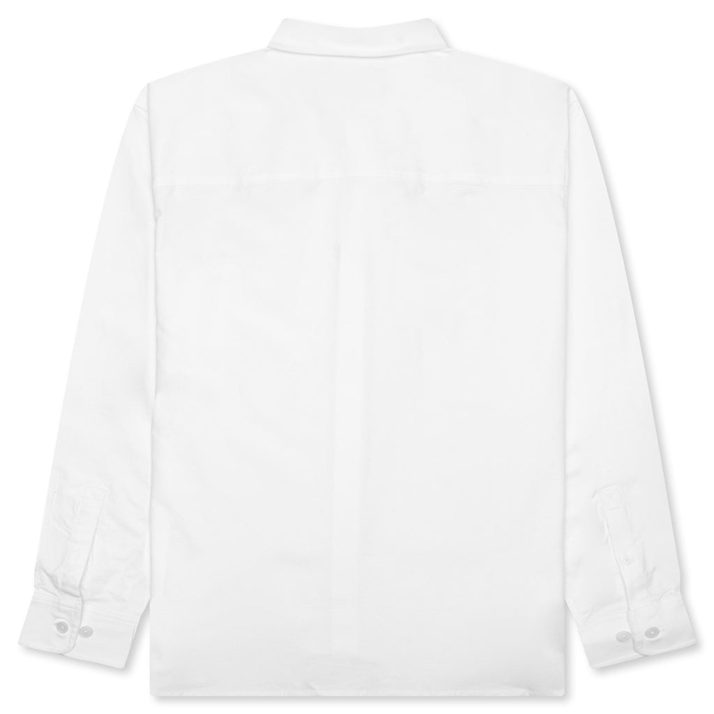 EMBROIDERED OXFORD SHIRT - WHITE - 2
