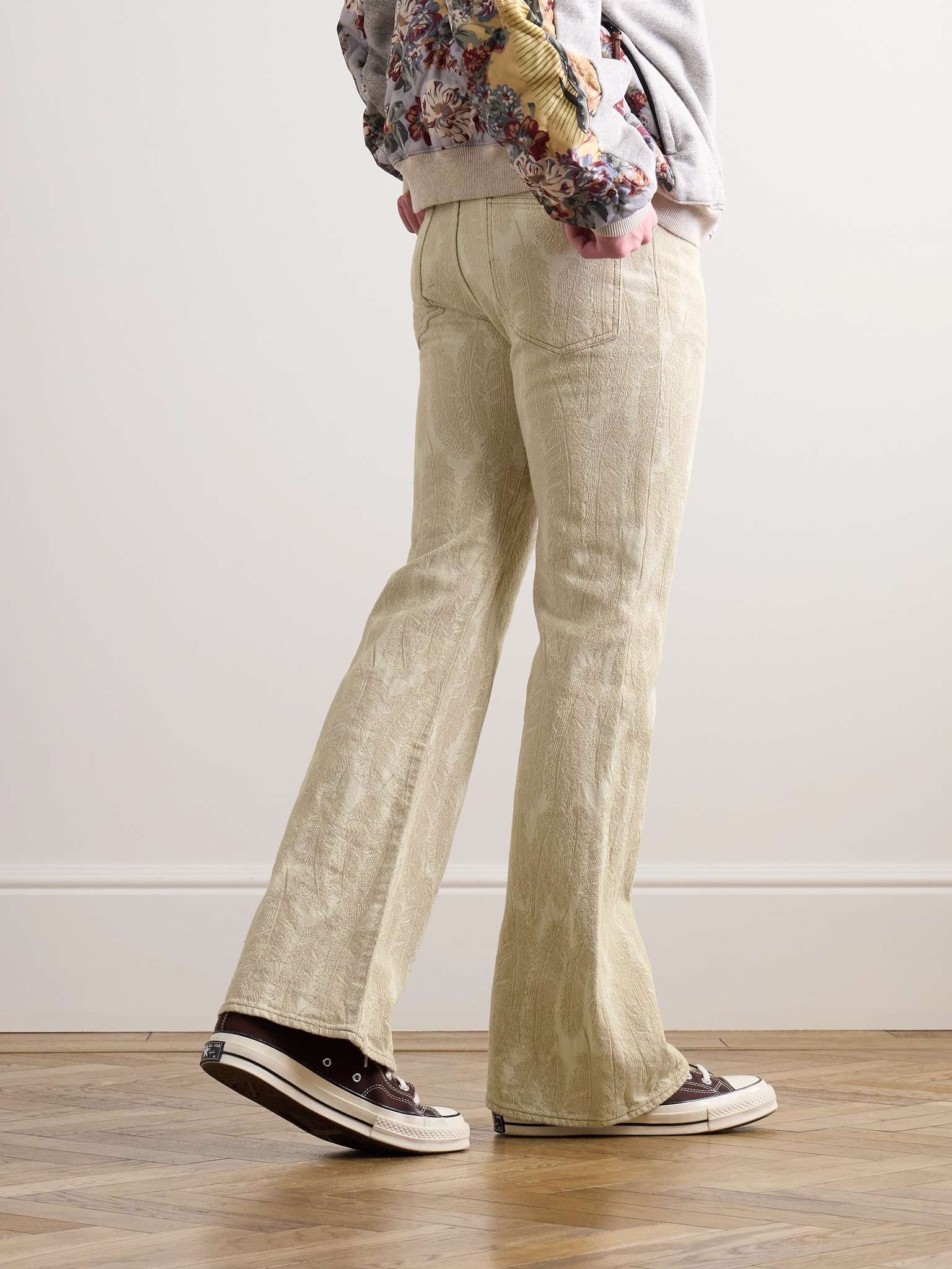 Magpie Slim-Fit Bootcut Jacquard Jeans - 4