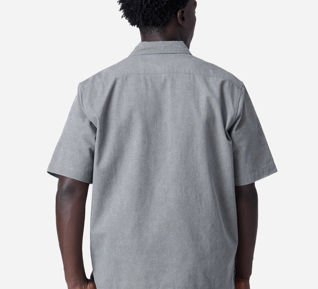Short Sleeve Workshirt - Charcoal Twill - 3