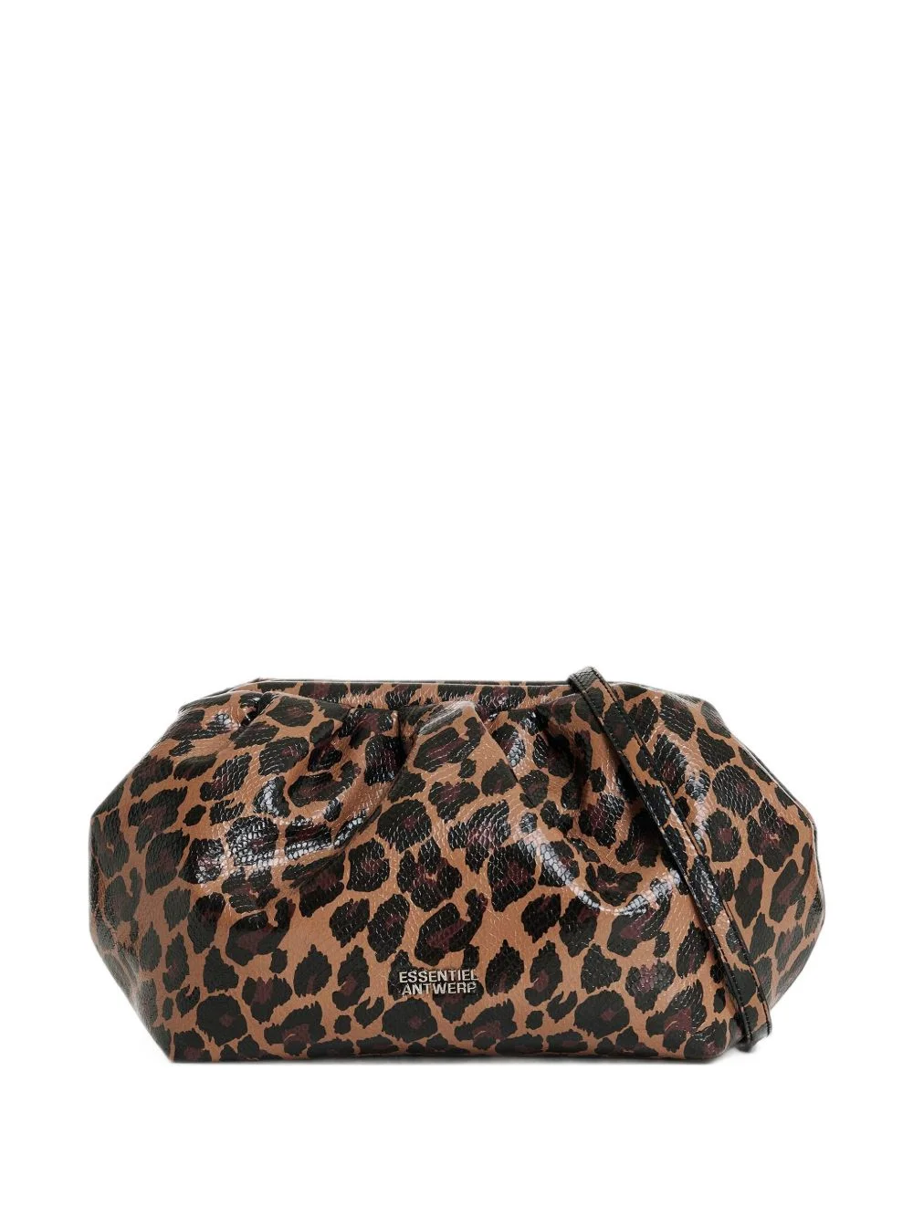 Kennie leopard-print clutch bag - 1