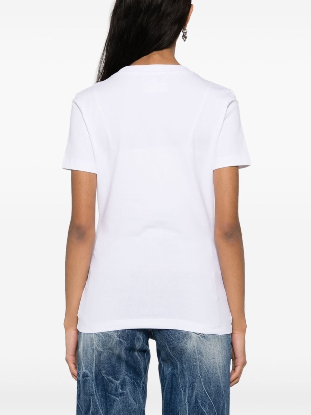 Upside Down-logo cotton T-shirt - 4