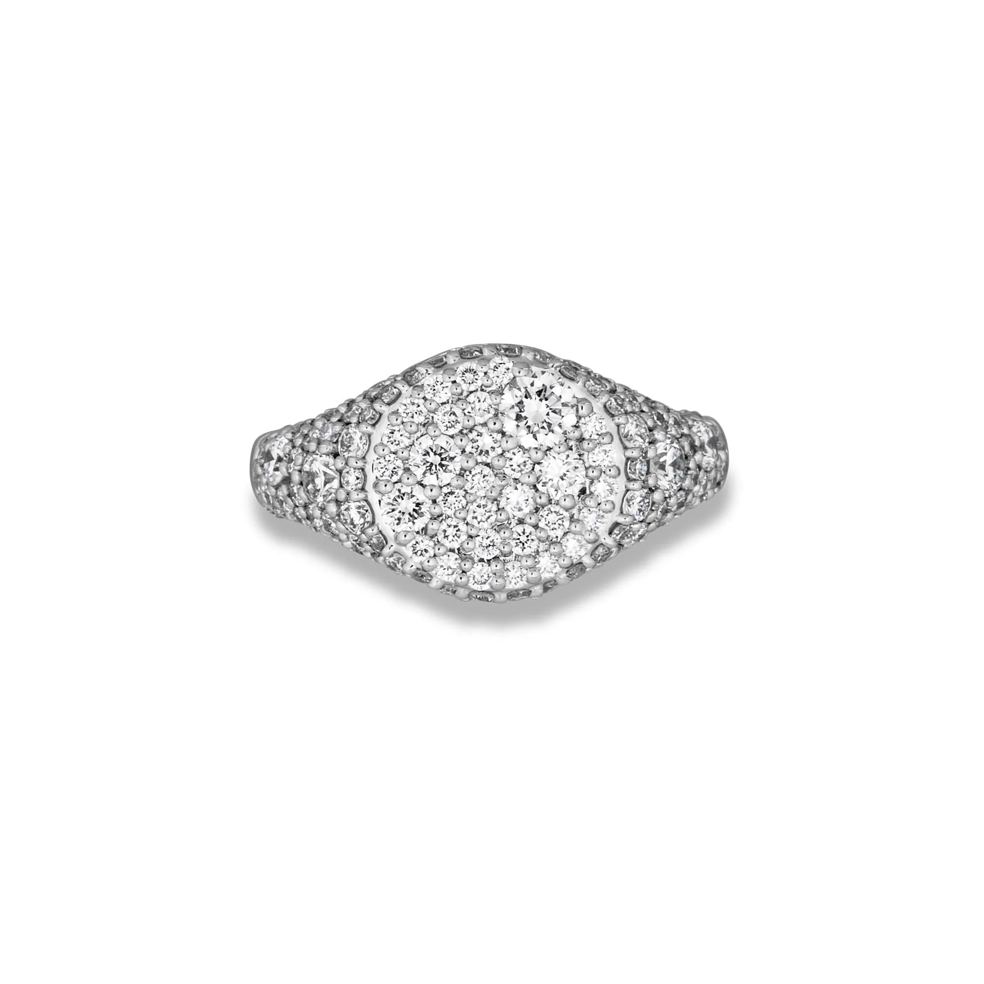 The Standard LAB-Created Diamond Silver Signet - 1