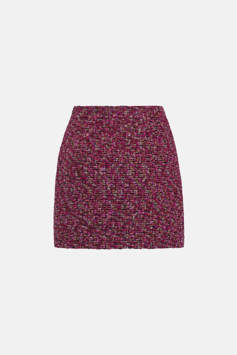 Alessandra Rich SEQUIN TWEED MINI SKIRT outlook