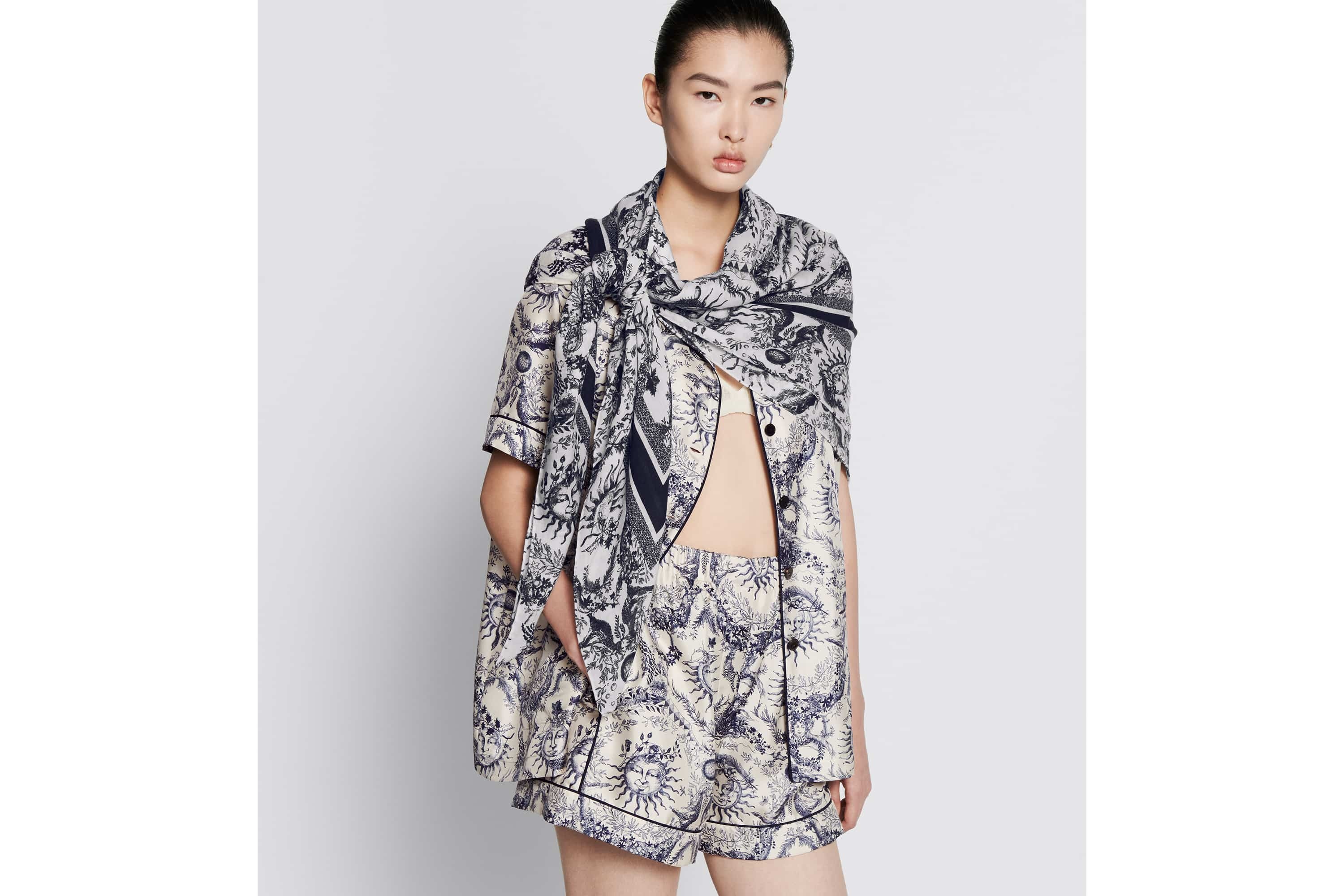 Toile de Jouy Soleil Shawl - 2