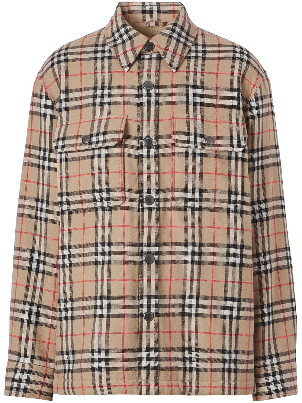 Vintage check shirt jacket - 1