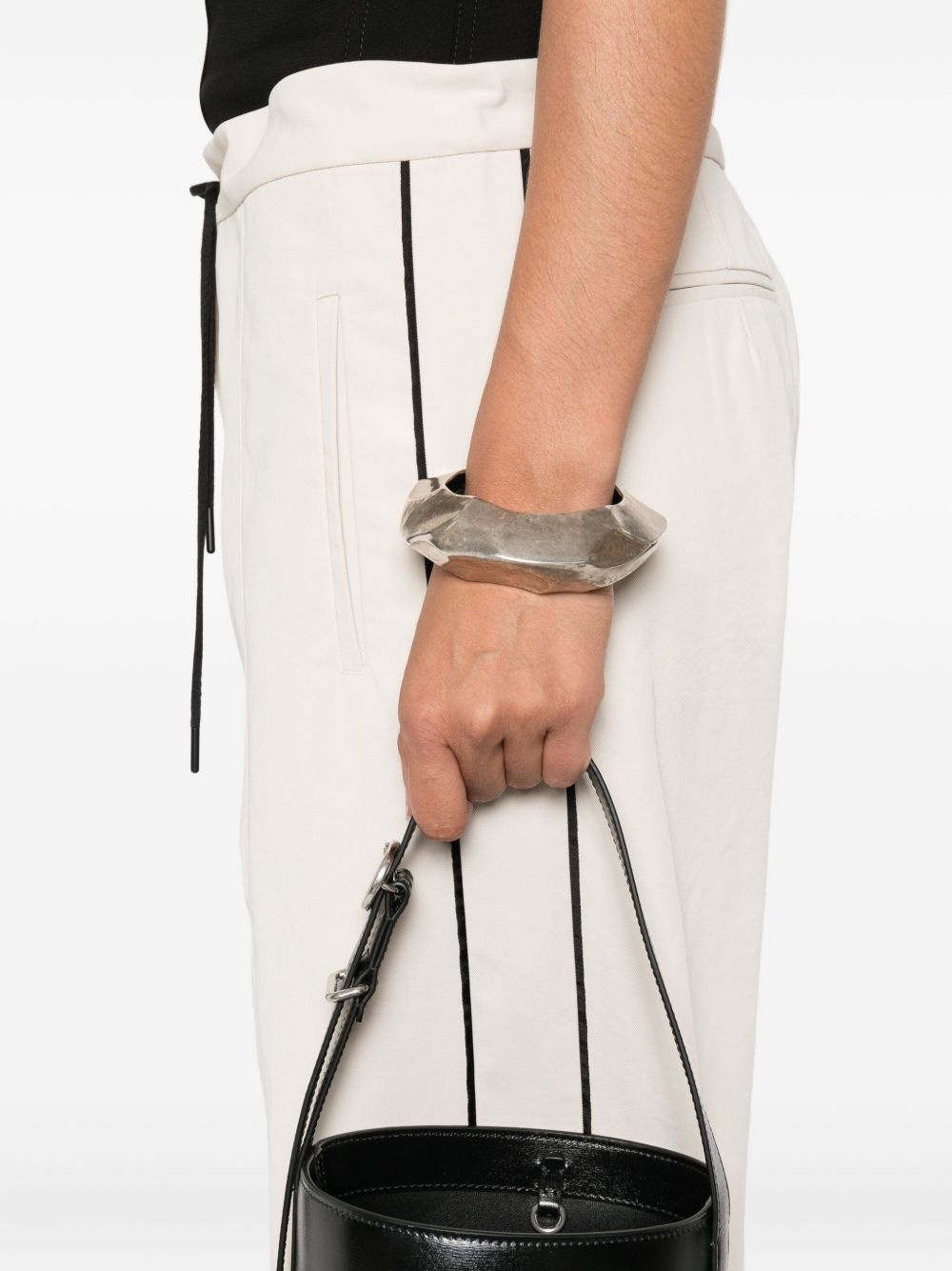 elasticated-waistband track pants - 5