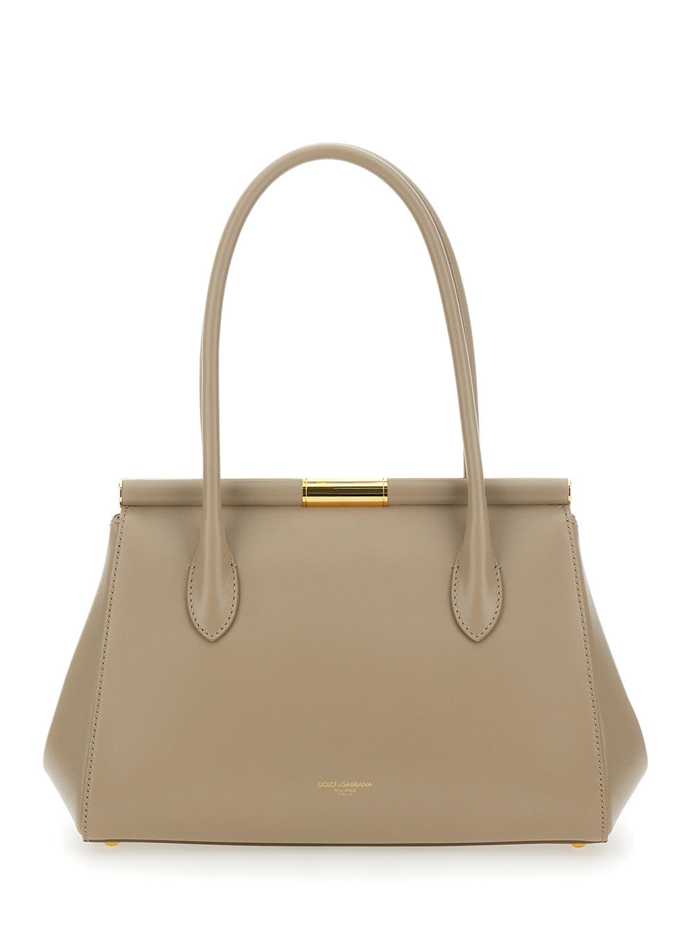Dolce & Gabbana Women 'Marlene Medium' Beige Handbag With Padlock Detail In Leather Woman - 4