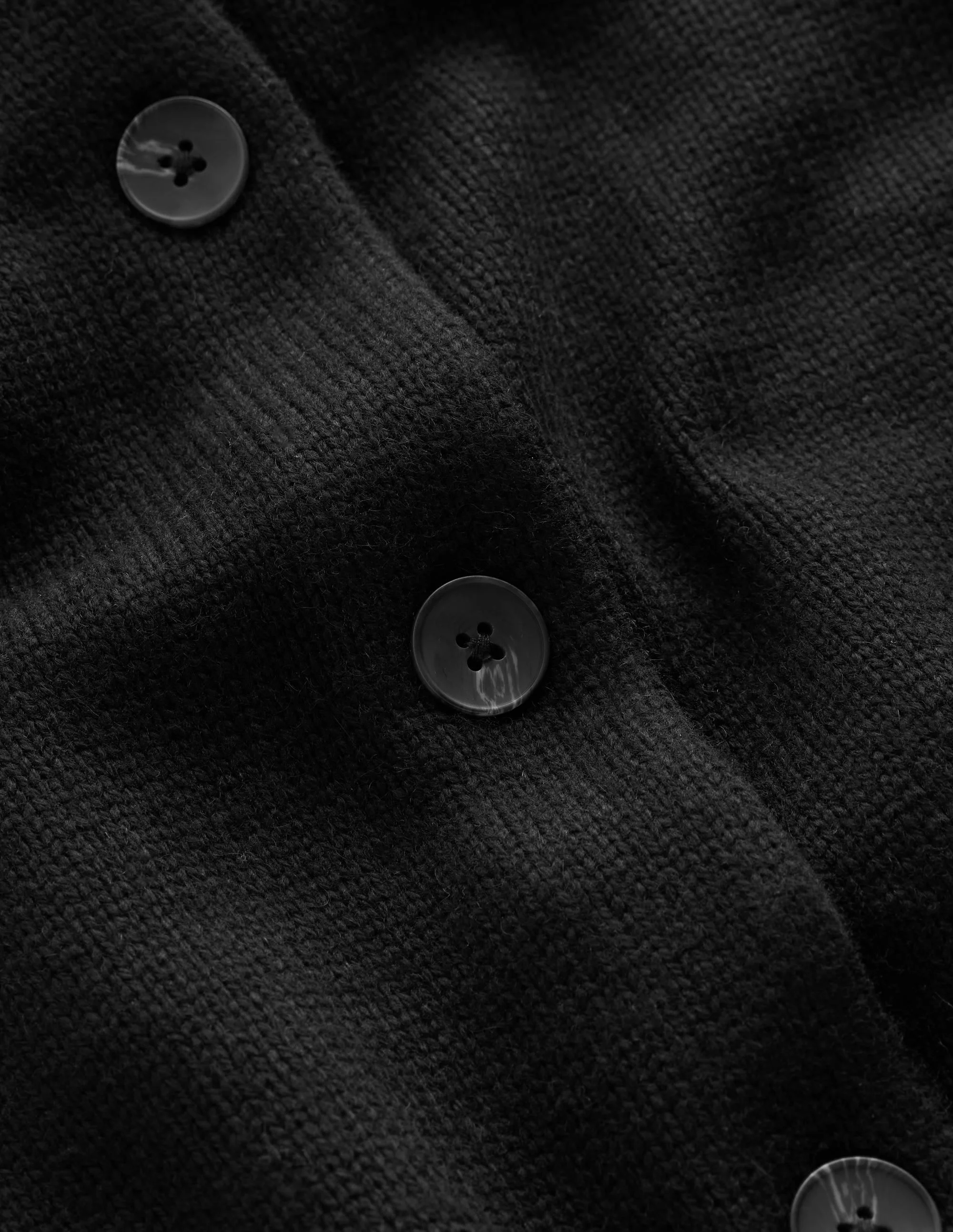 Lydia Tie Neck Knit Cardigan-Black - 1