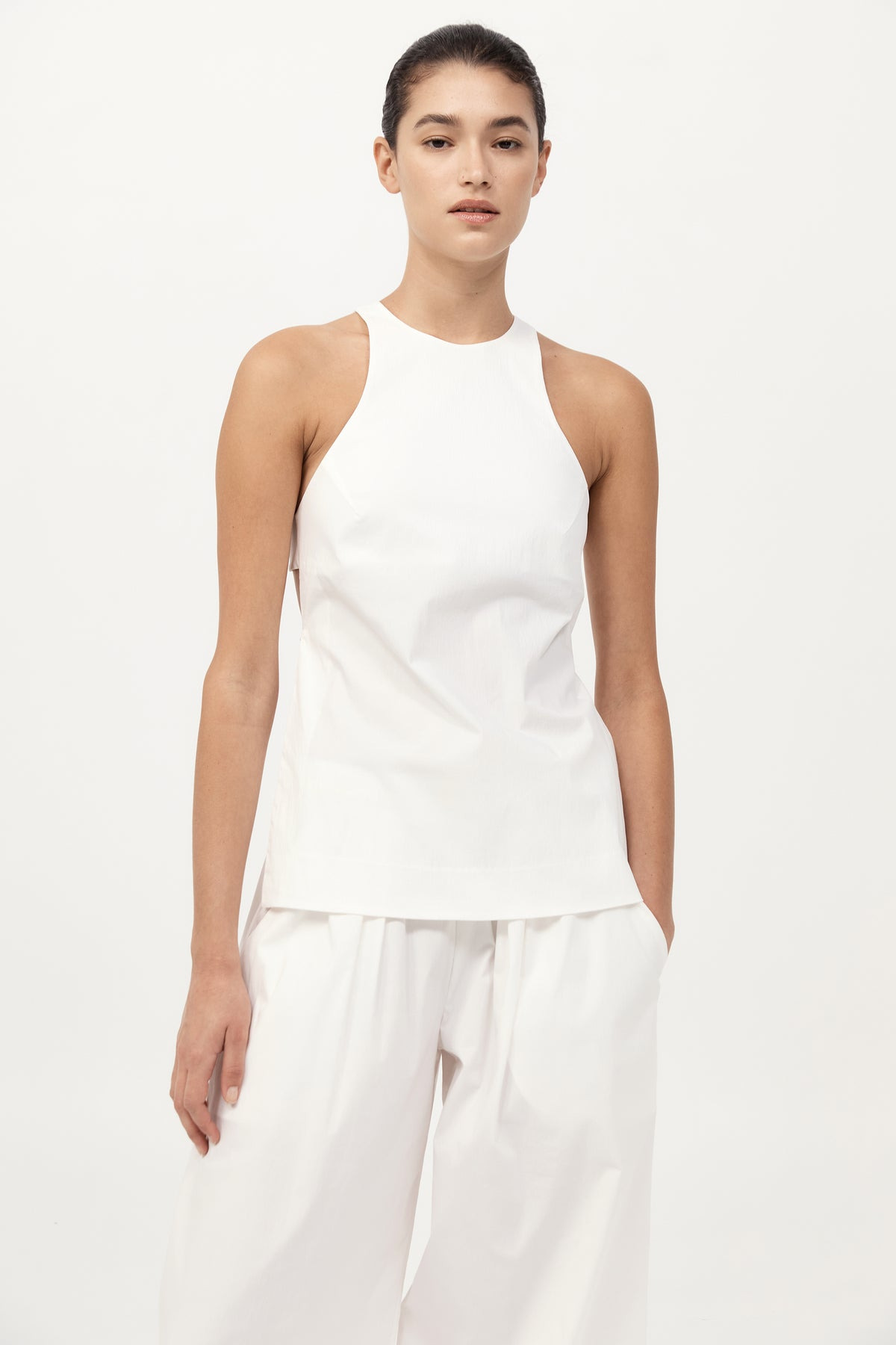 Racerback Top - White - 2