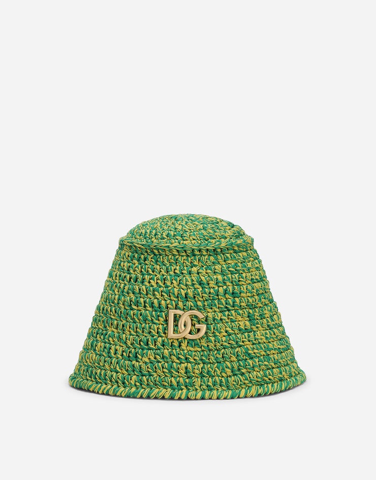 Crochet bucket hat with DG logo - 1