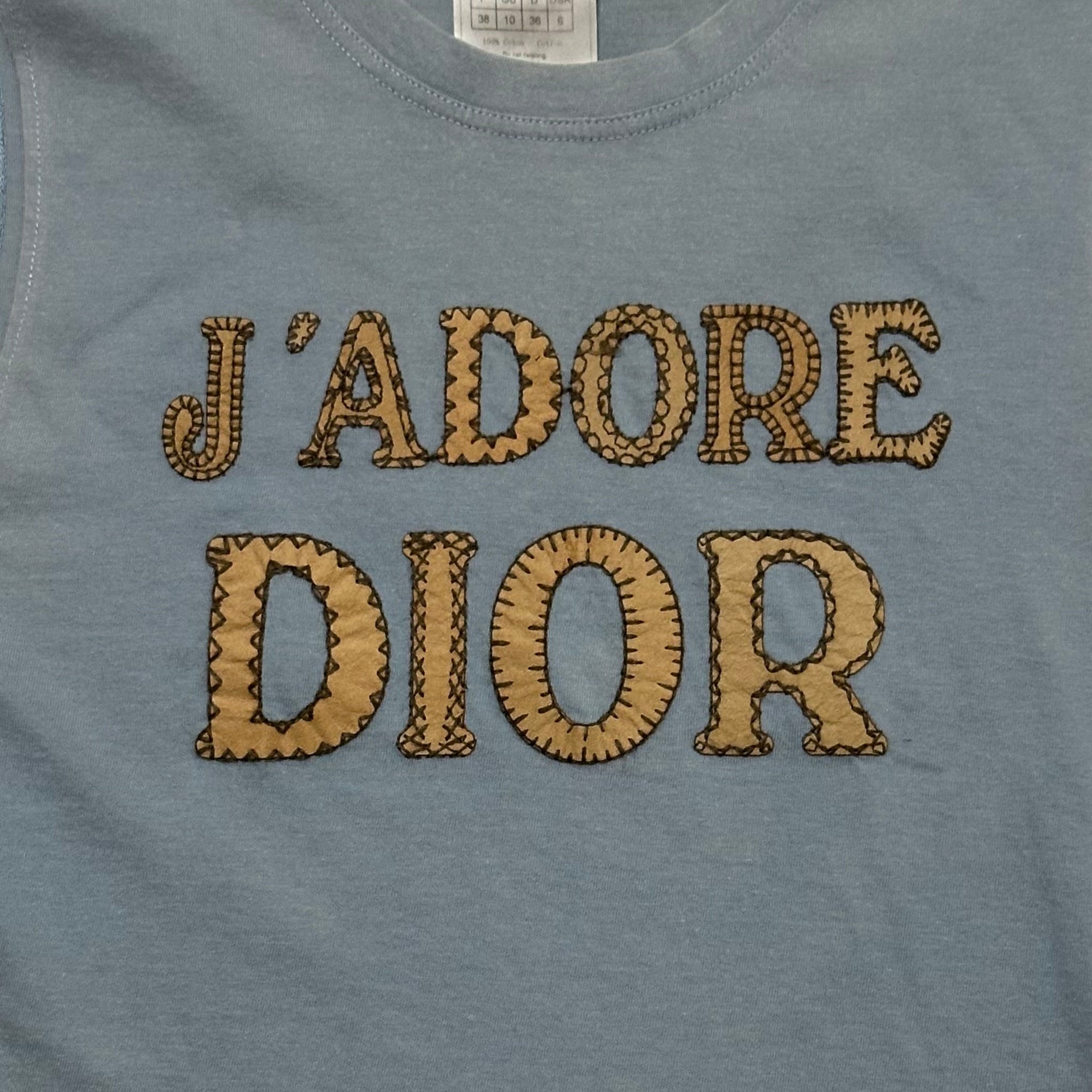 CHRISTIAN DIOR Fall Winter 2003 "J'ADORE DIOR" Patchwork Tank Top - 3