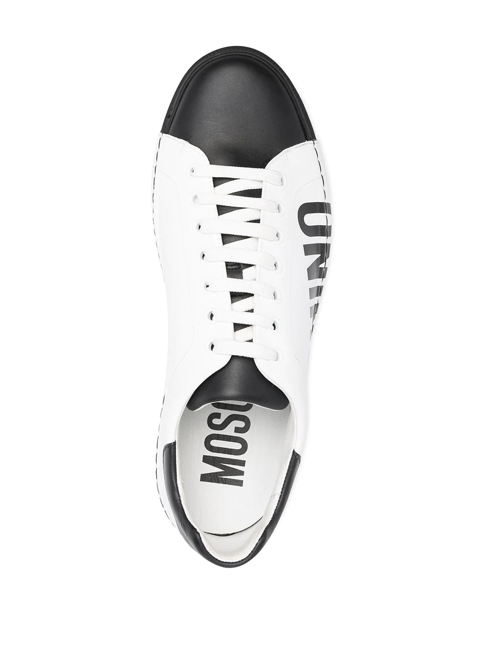 logo-print two-tone sneakers - 4