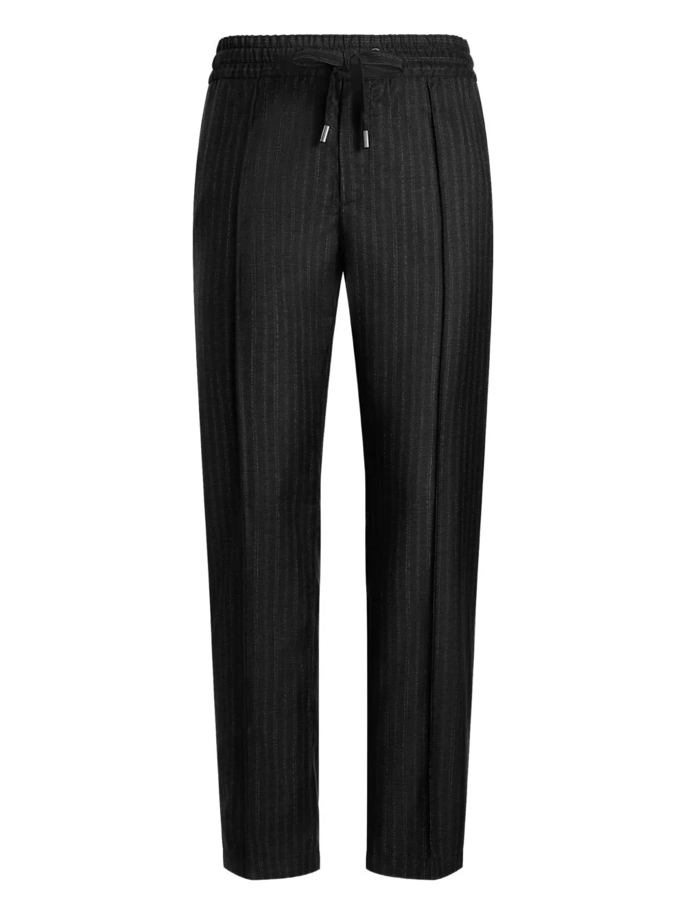 striped drawstring trousers - 1