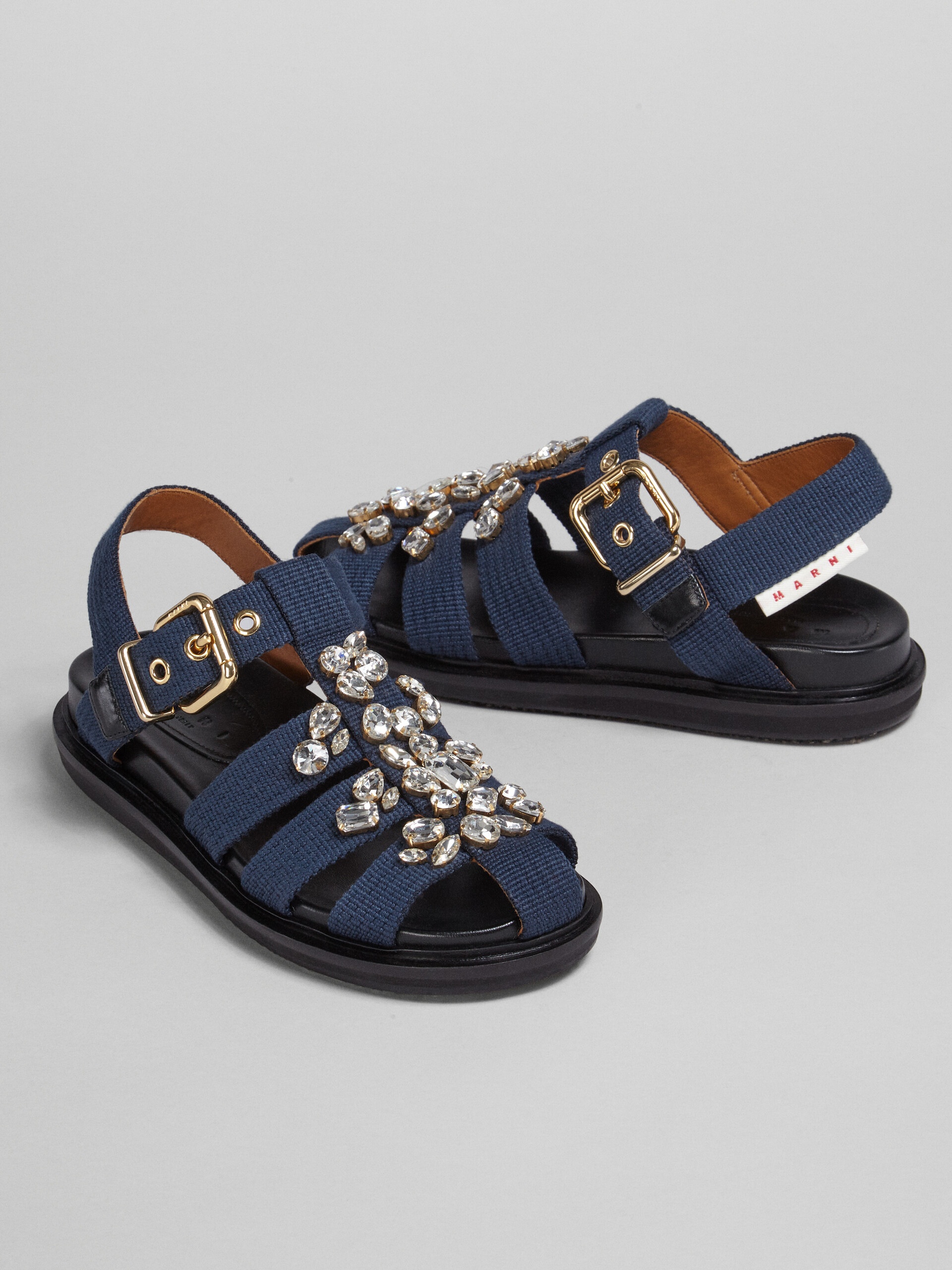 BLUE RIBBON FUSSBETT SANDAL WITH GLASS BEADS - 5
