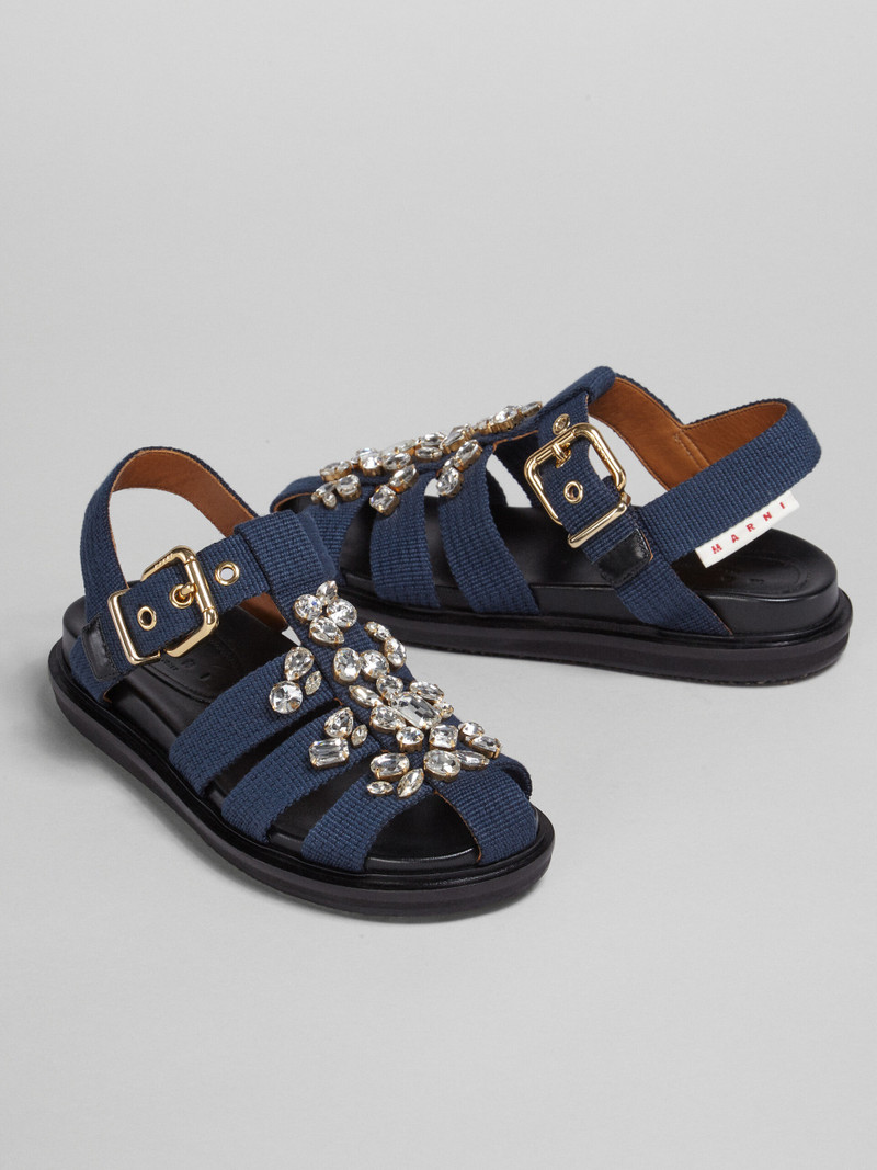 BLUE RIBBON FUSSBETT SANDAL WITH GLASS BEADS 5