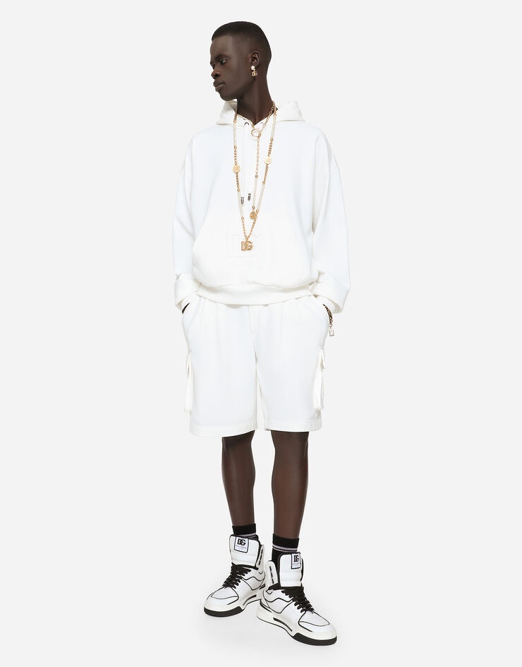 Jersey jogging shorts with embossed DG logo - 5