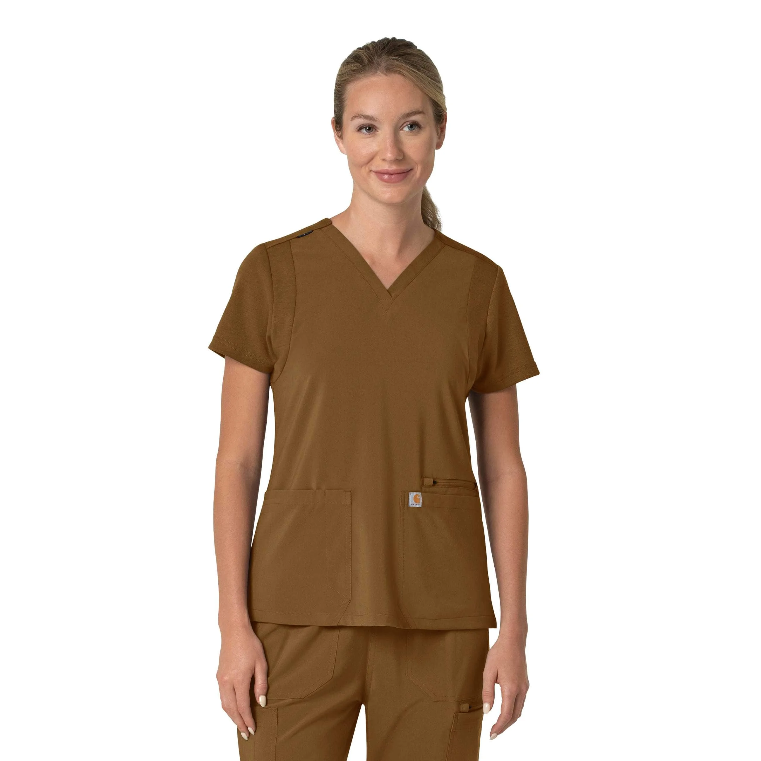 Women's Force Cross-Flex Flex Panel V-Neck Scrub Top - 1