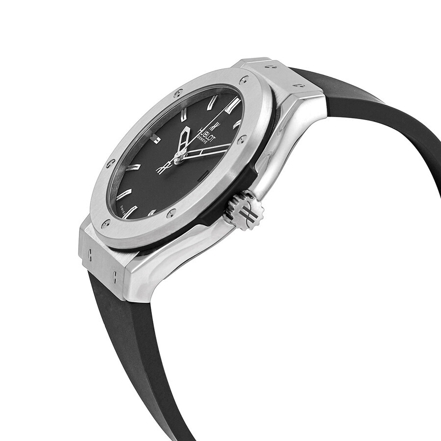 Pre-owned Hublot Classic Fusion Black Dial Black Rubber Strap Men's Watch 511.ZX.1170.RX - 2