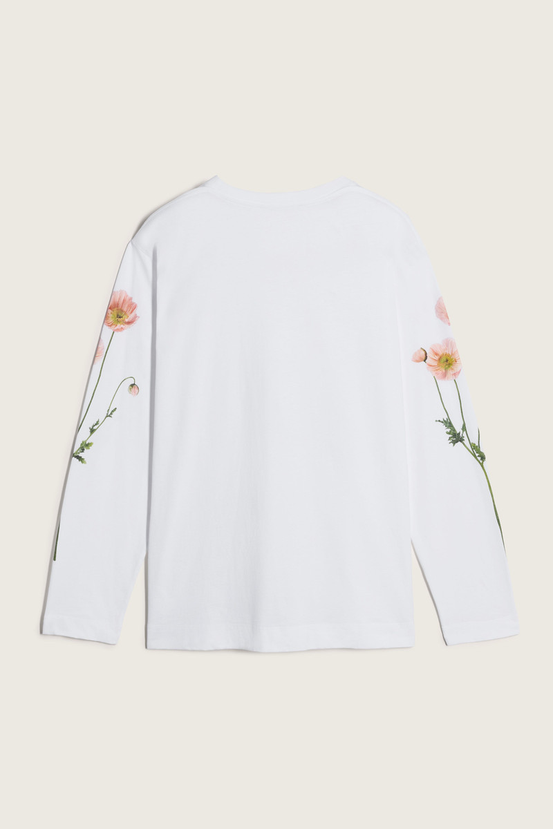 Simone Rocha Poppy Field Print Long Sleeve T-Shirt outlook