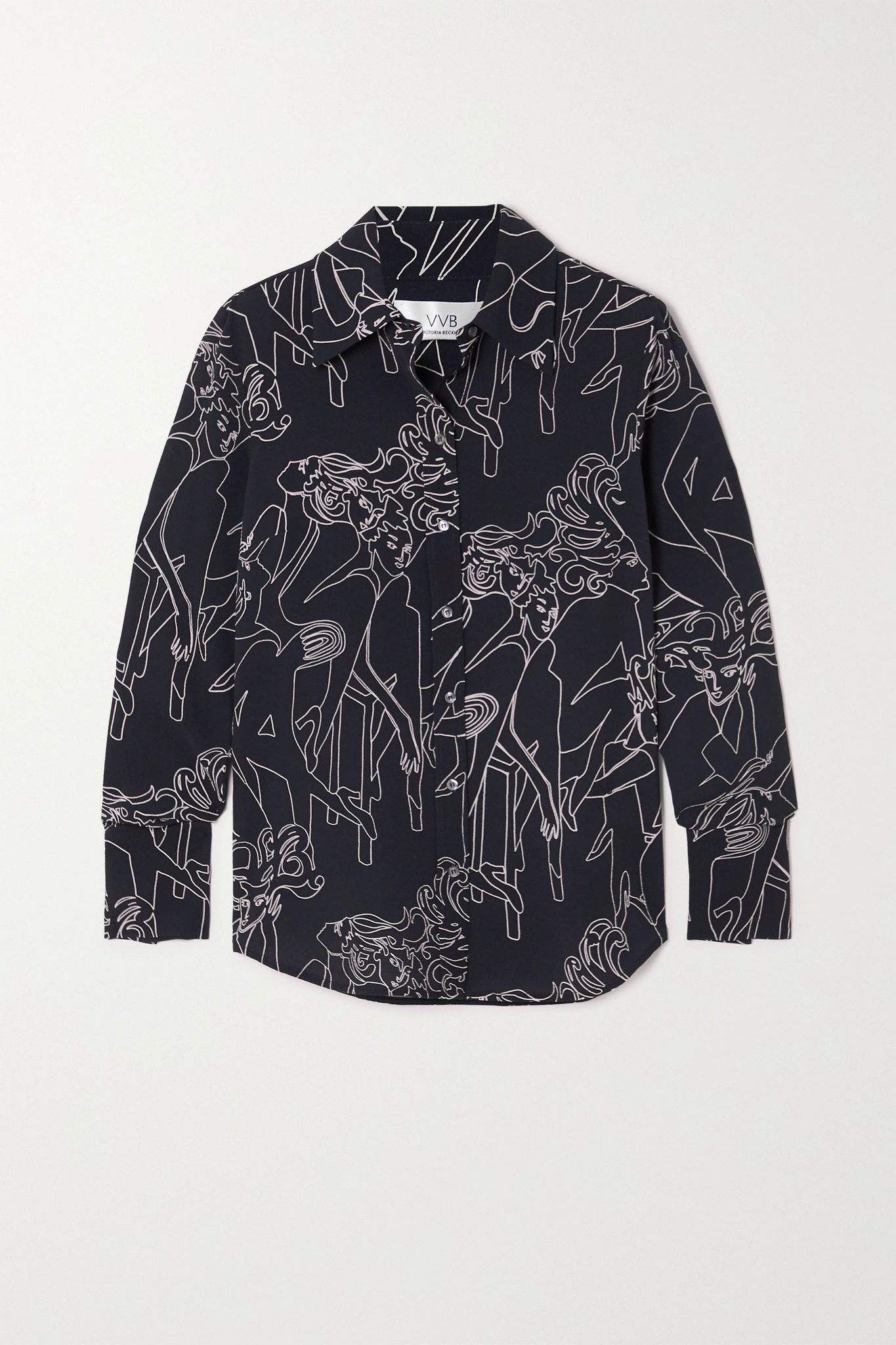 Printed crepe shirt  - 1