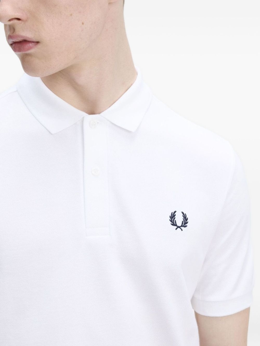 logo-embroidered polo shirt - 5