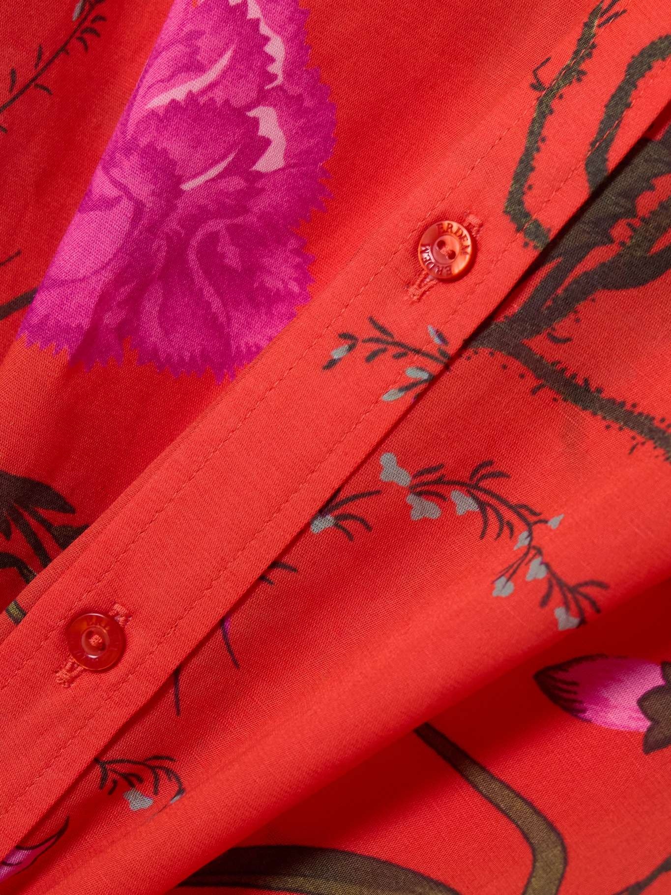 Swinbrook floral-print cotton and linen-blend shirt - 4